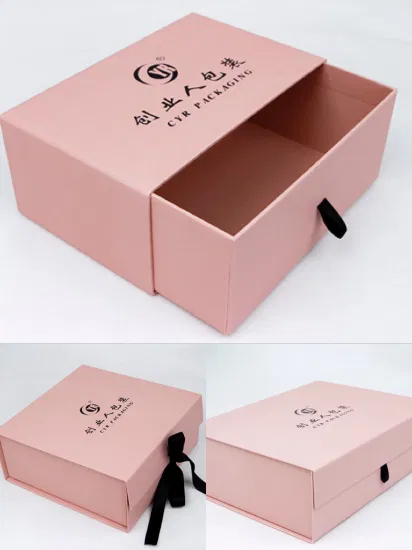 도매 작은 맞춤형 절묘한 컴팩트 더블 레이어 대합 조개 껍질 골판지 포장 서랍 상자 대량 선물 상자